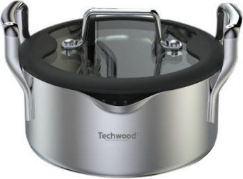 Techwood Tiefer Edelstahl-Topf 1Es / 16cm