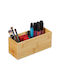 Relaxdays Lemn Cutie de Depozitare cu Capac Bej 9.5x23x9cm 1buc