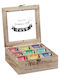 Relaxdays Lemn Cutie de Depozitare cu Capac Bej 9x24x25cm 1buc