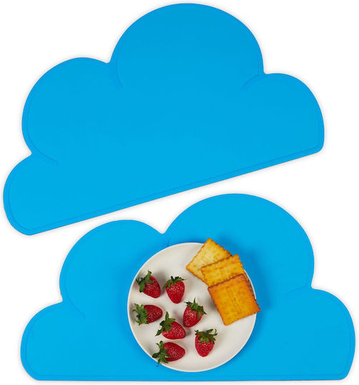 Relaxdays Placemats Albastru 47.5x26.5cm 2buc