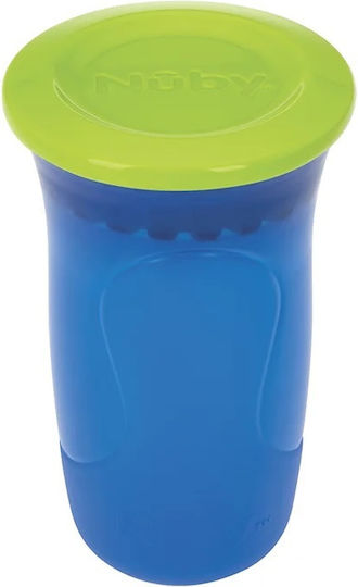 Nuby Παιδικό Ποτηράκι 360° από Πλαστικό Μπλε 300ml
