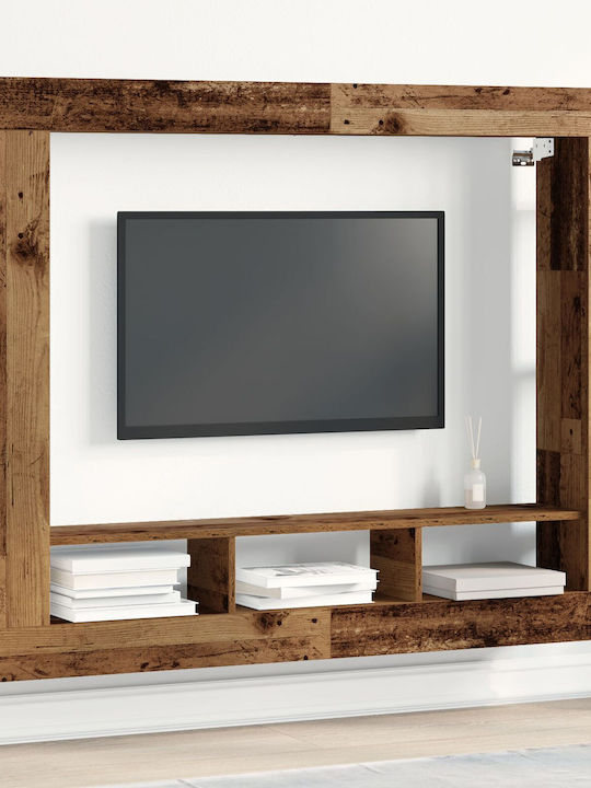 Σύνθετο Σαλονιού Brown από Μασίφ Ξύλο Μ152xΒ22xΥ113εκ.