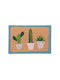 Relaxdays Covor de Intrare din Cocos cu Suport Antiderapant Multicolor x60buc