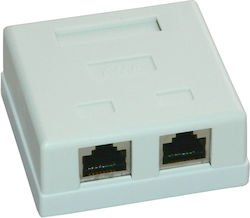 Double Ftp Socket Category 6 Emtex Emt-ftp6-2p-pt