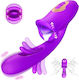 SMD Multitasker, Clitoral Licking, Flapping and G Spot Vibrator 3-in1 Клитор Вибратор 9см Лилав