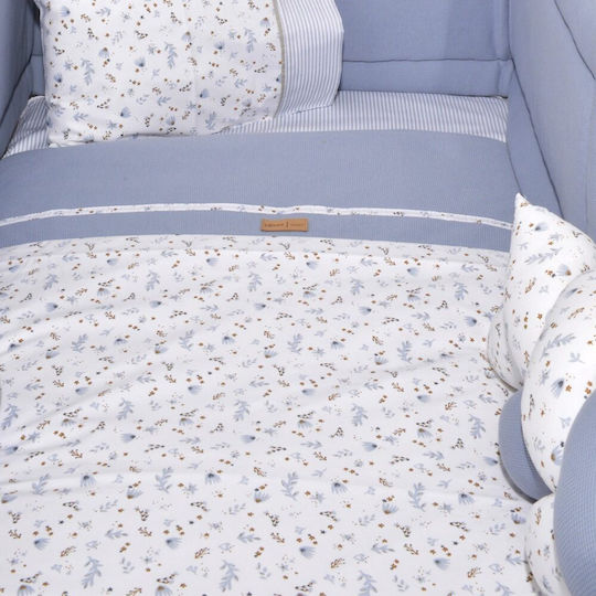 Baby Oliver Baby Bettbezug Blau 100x140cm.