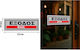 Adhesive Exit Sign 25x10cm