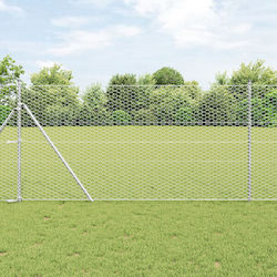vidaXL Plasă de sârmă Galvanizat Argintiu 1.4x10m