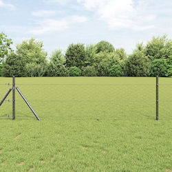 vidaXL Plasă de sârmă Galvanizat Gri 1.4x10m