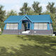 vidaXL Camping Tent Blue For 12 People 622x295x...