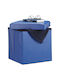 Scaune Camera de zi Cu spațiu de depozitare Tapițat cu Piele Ecologică Blue 38x38x38buc