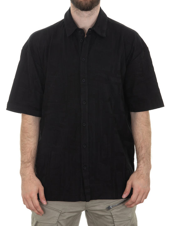 Kurzärmlig Hemd Black