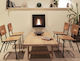 Tenderflame Firepit Black 57.5x23x57.5cm