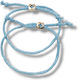 The Art of Beading Christening Charm Bracelet Light Blue 50pcs