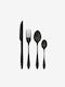 Madam Stoltz Cutlery Set Stainless Black 4pcs