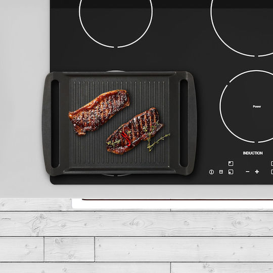 Relaxdays Metal Black Stove Grill 3.5 X 26 X 39 Cm