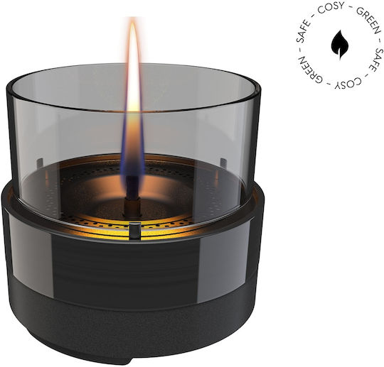Tenderflame Desktop Bioethanol Fireplace Indoor Black 15.4x13.8cm
