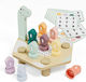 Topbright Montessori Εκπαιδευτικό Παιχνίδι Γράμματα & Αριθμοί από Ξύλο
