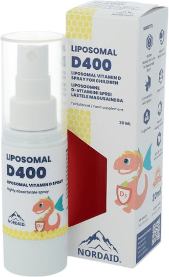 Nordaid Liposomal Витамин за Здравето на костите 400иу 30мл
