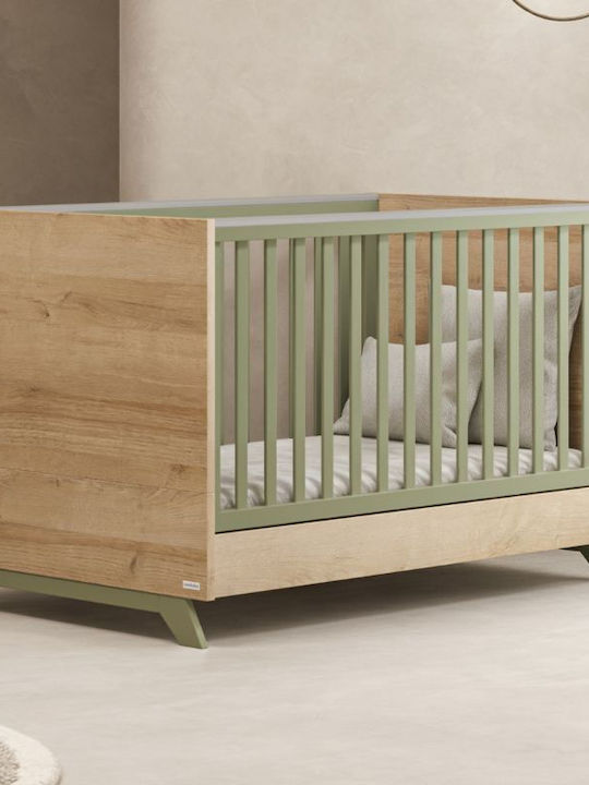 Casababy Βρεφική Κούνια Πολυμορφική Πράσινη για Στρώμα 70x140cm Casababy Βρεφική Κούνια Πολυμορφική Πράσινη για Στρώμα 70x140cm