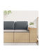 vidaXL Garden Chair Cushion with Backrest Anthracite 40x50cm