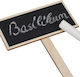 Set 24 Plant Markers 14 X 9 Wood Relaxdays