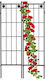 Set 2 Spaliere pentru Plante Căţărătoare Oțel Relaxdays Dimensiuni 182 X 51 X 3 Cm Maro