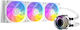 Antec Vortex Lum 360 Water Cooling System AIO CPU with 3 Fans 120mm and ARGB Lighting White