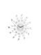 Wall Clock Silver Dimensions 50 X 50 X 4 Cm Relaxdays