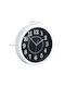 Wanduhr Weiß Durchmesser 20 cm Relaxdays