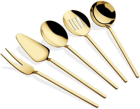 Hermia Inox Serving Utensil Set Yellow 5pcs