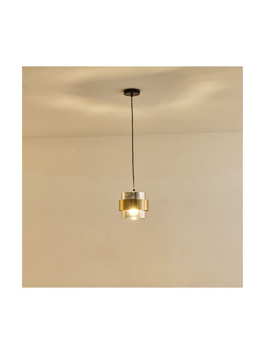 Eurolamp Pendant Light Black with Socket E27 18x120.5cm