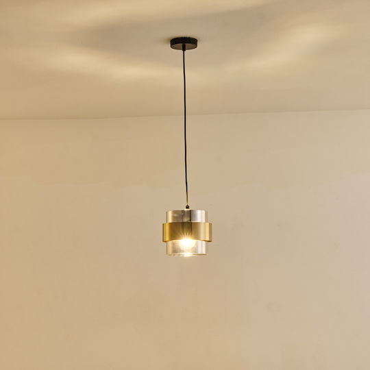 Eurolamp Κρεμαστό Φωτιστικό Μαύρο με Ντουί E27 18x120.5εκ.