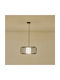 Eurolamp Airy Pendant Light Black with Socket E27 34x34x152cm