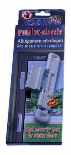 Cal Cal Doublex Classic New Κλειδαριά Συρόμενων Κλειδί Μαύρη