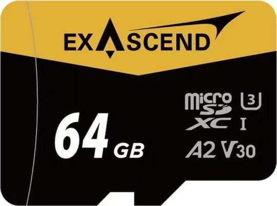 ExAscend microSDXC 64GB U3 V30 A2 UHS-I 170MB/s
