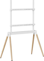 Gembird TVS-86F-01-W Suport TV De Pardoseală Până La 86"