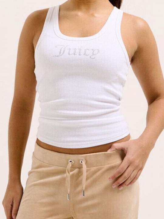 Juicy Couture Γυναικεία Μπλούζα Αμάνικη White