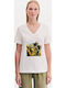 Women's Blouse Short Sleeve White