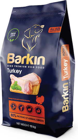 Barkin 2kg Ξηρά Τροφή για Ενήλικους Σκύλους με Γαλοπούλα