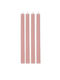 Arti Casa Decorative Candle Taper Pink 25cm 4 Pieces