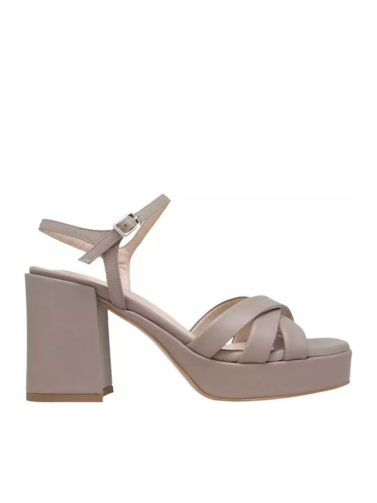 Kalogirou Leather Sandals Brown