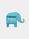 Kids Shelf Elephant Wall Mount Blue 40.5x8x33.5cm