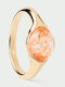 P D Paola Damen Ring mit Steinen aus Silber Vergoldet