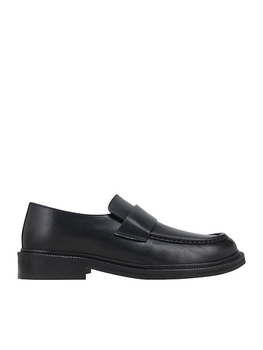 Δερμάτινα Ανδρικά Loafers σε Μαύρο Χρώμα