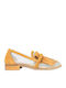 Leather Women's Moccasins in Tabac Brown Color