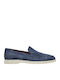 Δερμάτινα Ανδρικά Loafers σε Μπλε Χρώμα