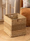 Ninon Decorative Basket Wicker with Handles Beige 38x38x38cm
