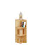 Corner Bookcase Brown 85.5x29x29 cm