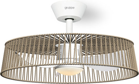Gruppe A20-13373DC Ventilator De Tavan 50cm Cu Lentile De Mărire Negru